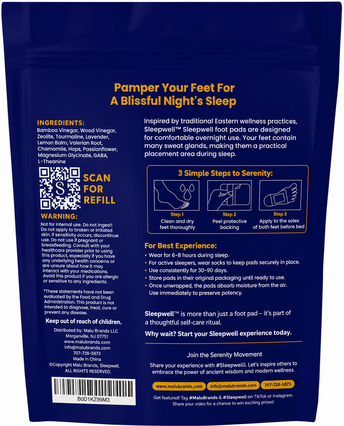 Sleepwell Detox Foot Pads